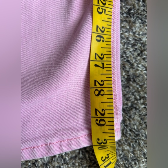 Old Navy Wide Leg High Waisted Pink Denim Jeans size 2 - Picture 7 of 9